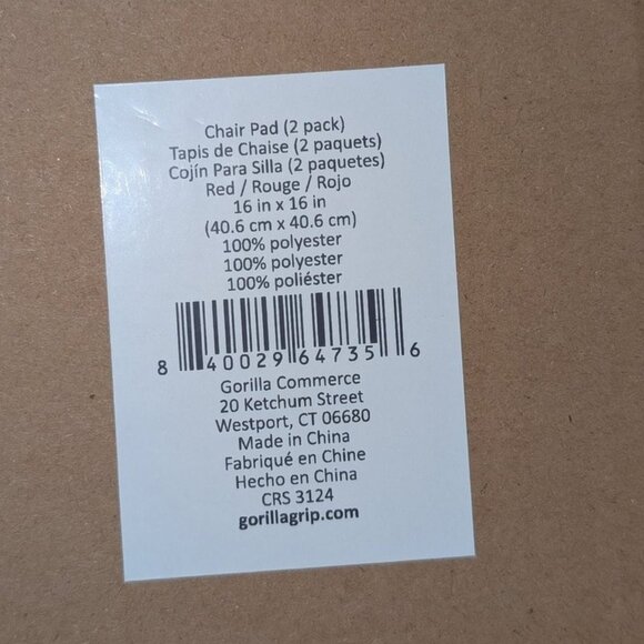 NEW Set of 2 Gorilla Grip No Tie Memory Foam Slip Resistant Plush Seat Cushions - Picture 10 of 10